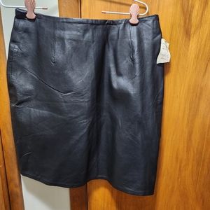 Leather skirt